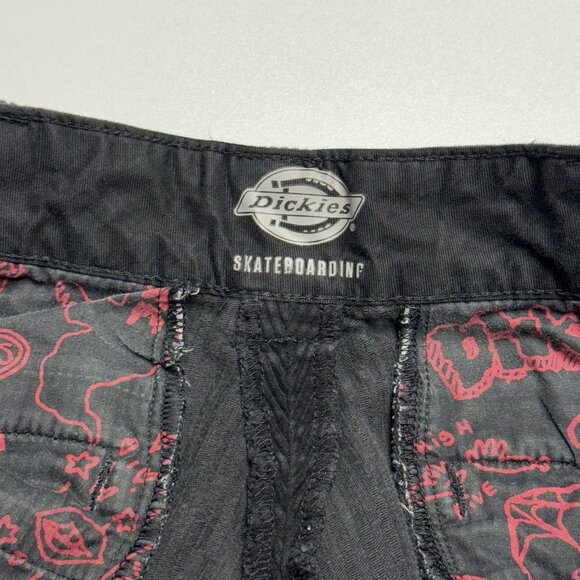 Dickies Corduroy Skateboarding Pants Mens 32x27 (x25) Faded Double Knee Loose - Picture 11 of 16